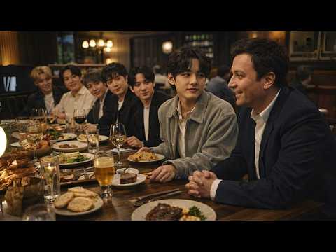 V &amp; BTS Behind the Scenes: Dinner with Jimmy Fallon &amp; More While in the US