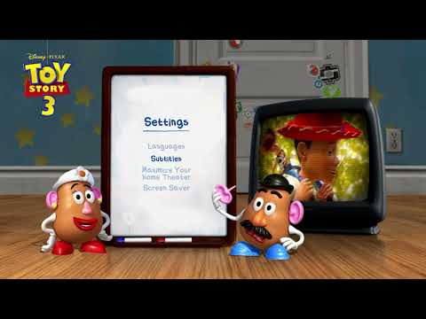 Toy Story 3 UK Blu ray Menu Walkthrough 2010 Disc 1