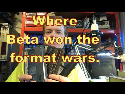 Beta vs VHS. A world in which Beta won.
