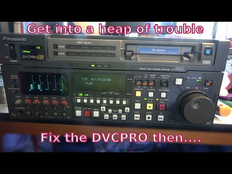 We fix the DVCPRO professional video recorder. Then disaster strikes.