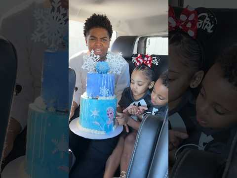 Dad throws Londyn birthday cake out the window #shorts