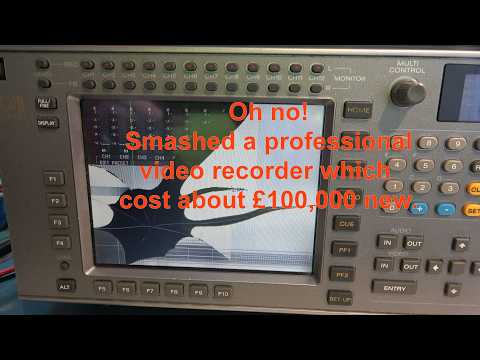 Professional video recorder cost £100,000 new. I smashed it.