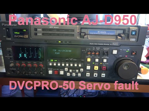 Can we fix a Panasonic DVCPRO-50 AJ-D950 with a servo fault?