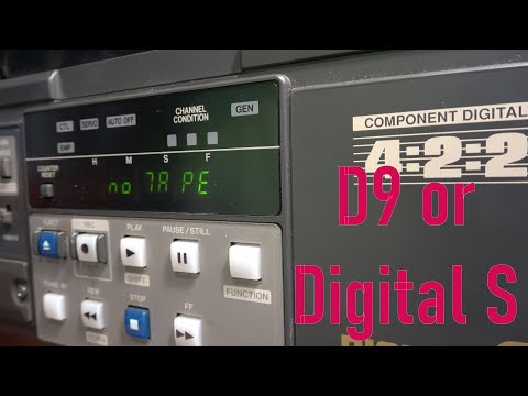 Another failed video format.  Digital-S (D9) from JVC, the BR-D750E.