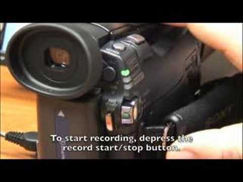Sony HDV Camera Basic Operation Tutorial (MSU Doc Lab)