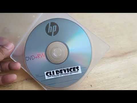 HP DVD+RW 4.7GB Blank DVD CD One (1) Piece