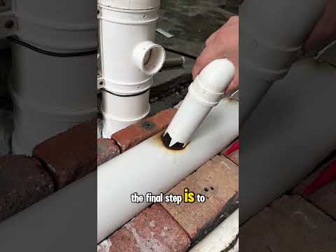 Quick and Easy PVC Drain Pipe Connection Without Extra Tools #plumbing #plumber