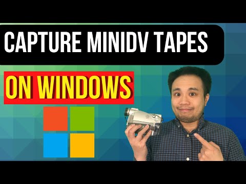 How to Capture MiniDV Tapes on Windows | Mini DV/DV Video Capture Windows Tutorial 2022