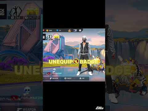 UNEQUIP V BADGE ☠️ . #freefire #freefireindia #un #equip #vbadge #tipandtricks #fypシ❤️💞❤️ #fyp
