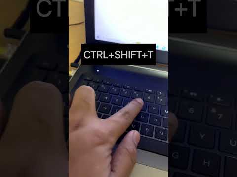 In Chrome You can restore the closed Tab with shortcut #computer #keyboard #chrome