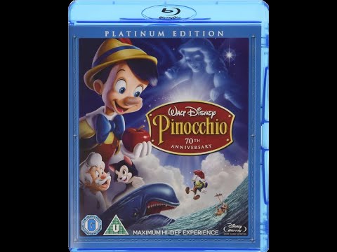 Pinocchio: 70th Anniversary Edition UK Blu-ray Menu Walkthrough (2009) Disc 1