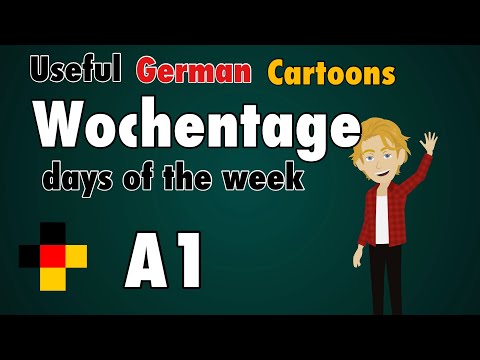 Learn Easy &amp; Useful German: die Wochentage - days of the week in German /  Basic Vocabulary - A1