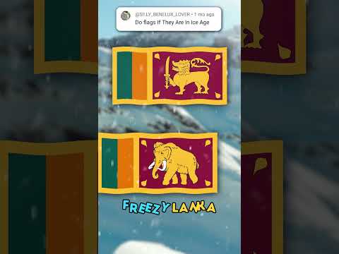 ❄️Flags if They Were in ICE AGE! #flag #flags #countries