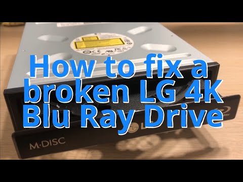 Fixing a LG Blu Ray and 4K Movie DVD Drive WH16NS60 WH14NS40 Major Design Fault!