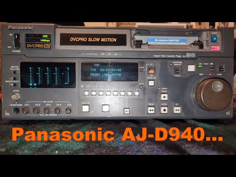 Panasonic DVCPRO AJ-D940 VCR - Broken front loading system